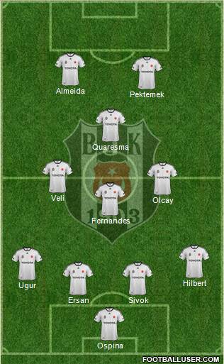 Besiktas JK Formation 2012