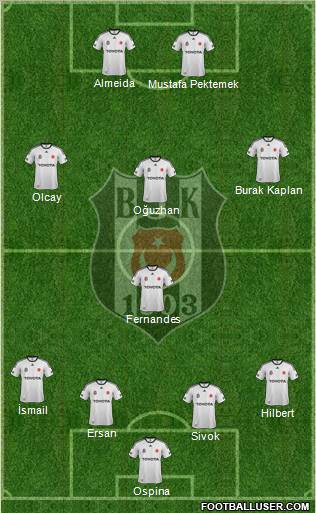 Besiktas JK Formation 2012