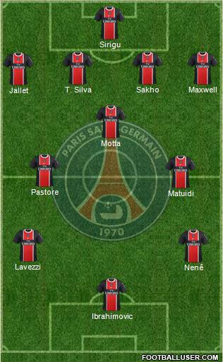 Paris Saint-Germain Formation 2012