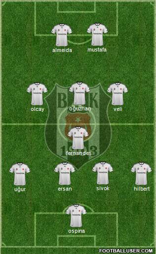 Besiktas JK Formation 2012