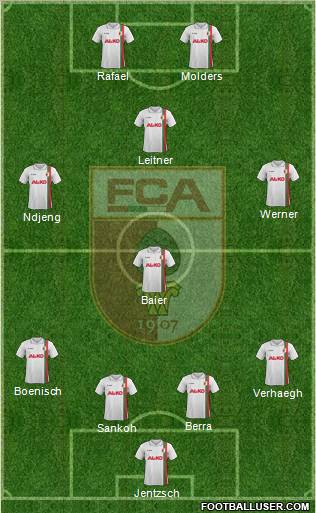 FC Augsburg Formation 2012