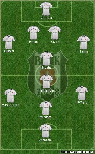 Besiktas JK Formation 2012
