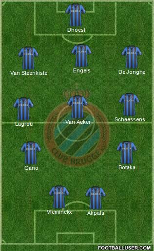 Club Brugge KV Formation 2012