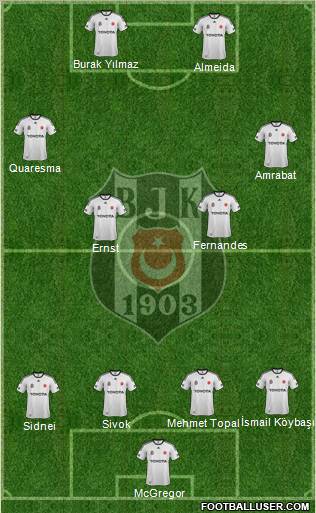 Besiktas JK Formation 2012