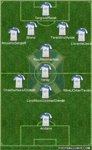 C.D. Tenerife S.A.D. Formation 2012