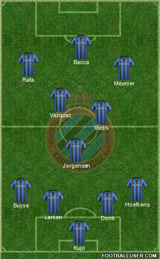 Club Brugge KV Formation 2012