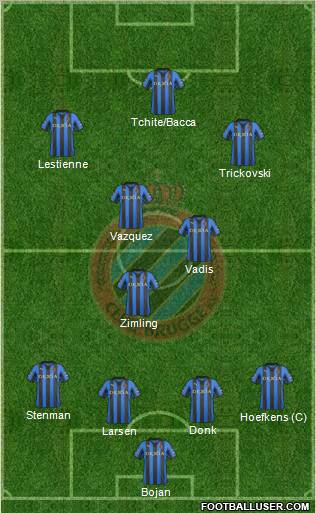 Club Brugge KV Formation 2012