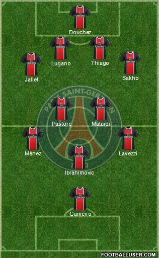 Paris Saint-Germain Formation 2012