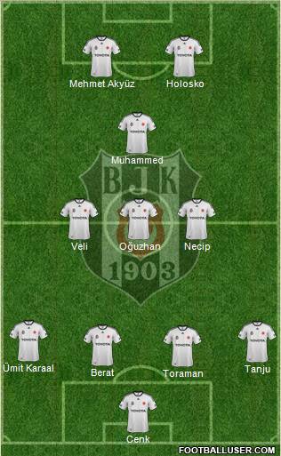 Besiktas JK Formation 2012