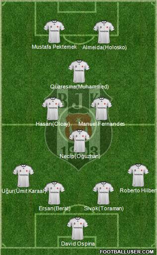 Besiktas JK Formation 2012