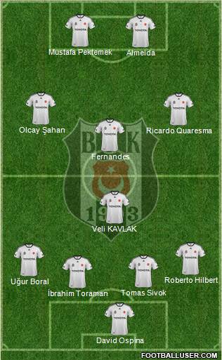Besiktas JK Formation 2012