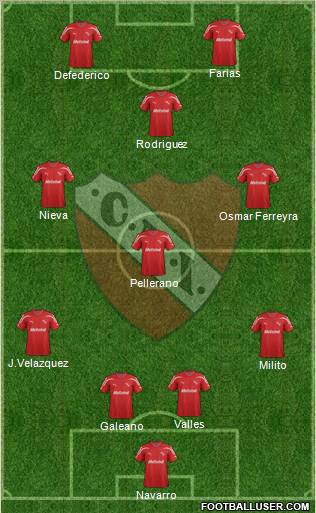 Independiente Formation 2012