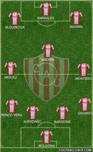 Unión de Santa Fe Formation 2012