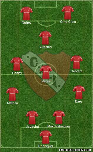 Independiente Formation 2012