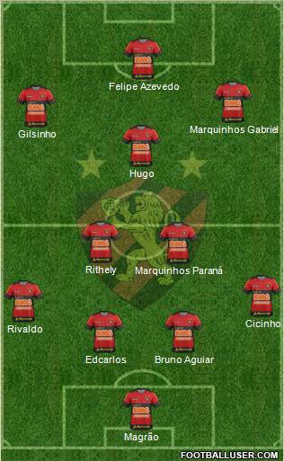 Sport C Recife football formation