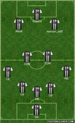 Newcastle United Formation 2012