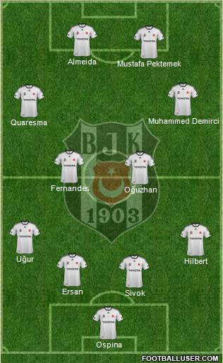 Besiktas JK Formation 2012