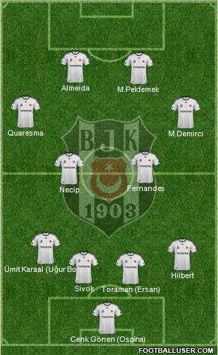 Besiktas JK Formation 2012