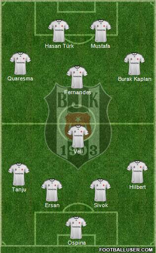 Besiktas JK Formation 2012