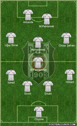 Besiktas JK Formation 2012