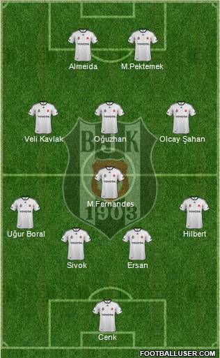 Besiktas JK Formation 2012