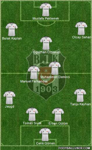 Besiktas JK Formation 2012