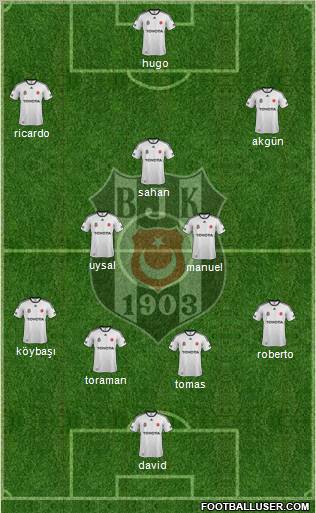 Besiktas JK Formation 2012