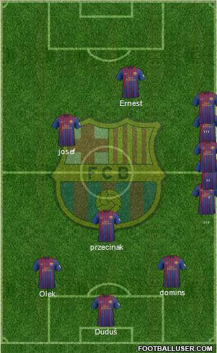 F.C. Barcelona Formation 2012