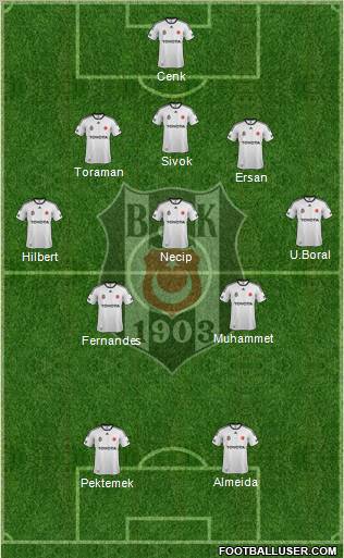 Besiktas JK Formation 2012