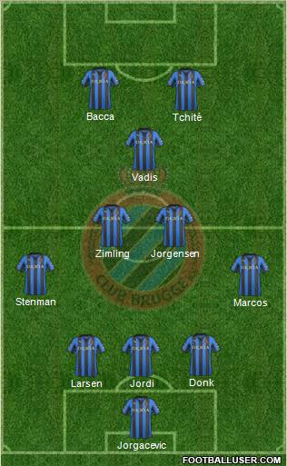 Club Brugge KV Formation 2012