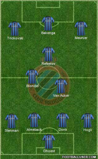 Club Brugge KV Formation 2012