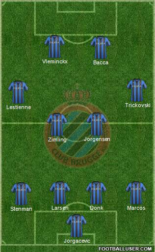 Club Brugge KV Formation 2012