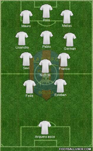 La Paz FC Formation 2012