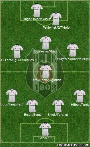Besiktas JK Formation 2012