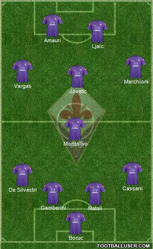 Fiorentina Formation 2012