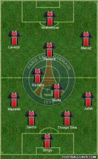 Paris Saint-Germain Formation 2012