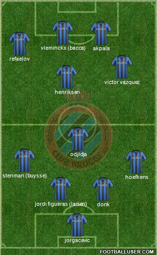 Club Brugge KV Formation 2012