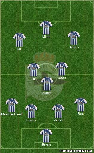 R.C. Deportivo de La Coruña S.A.D. Formation 2012