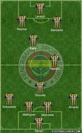 Fenerbahçe SK Formation 2012