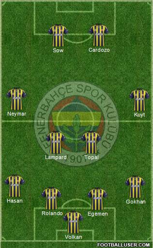 Fenerbahçe SK Formation 2012