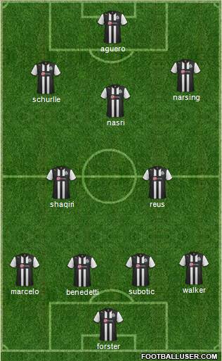 Newcastle United Formation 2012