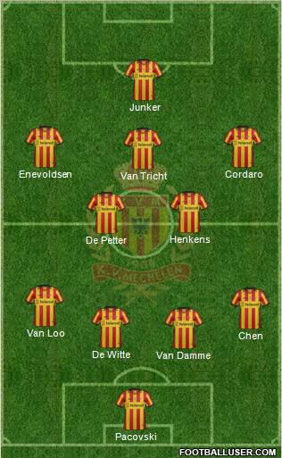 Yellow Red KV Mechelen Formation 2012