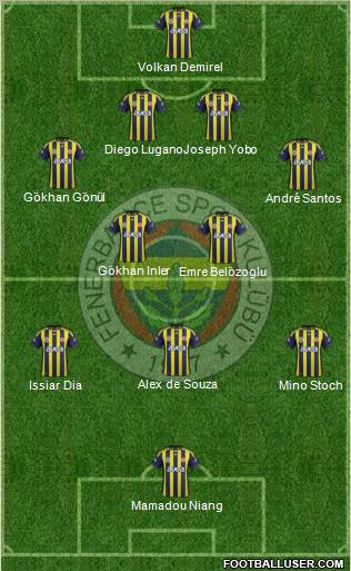 Fenerbahçe SK Formation 2012