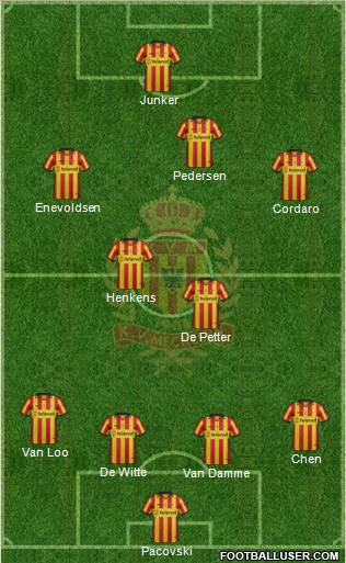 Yellow Red KV Mechelen Formation 2012