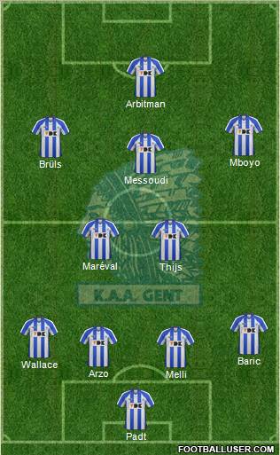 KAA Gent Formation 2012