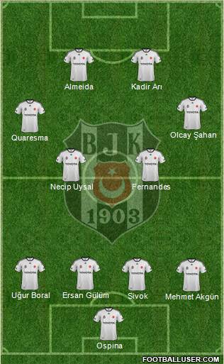 Besiktas JK Formation 2012