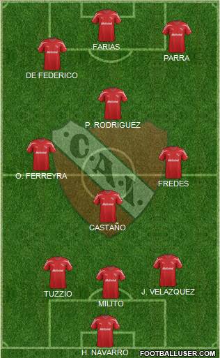 Independiente Formation 2012