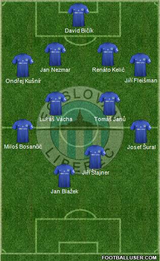 Slovan Liberec Formation 2012