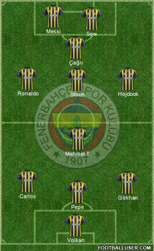 Fenerbahçe SK Formation 2012