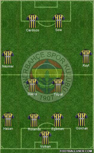 Fenerbahçe SK Formation 2012